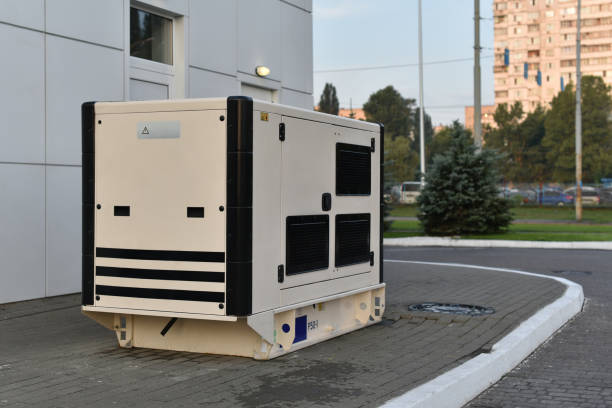 Stock image of a large electric generator